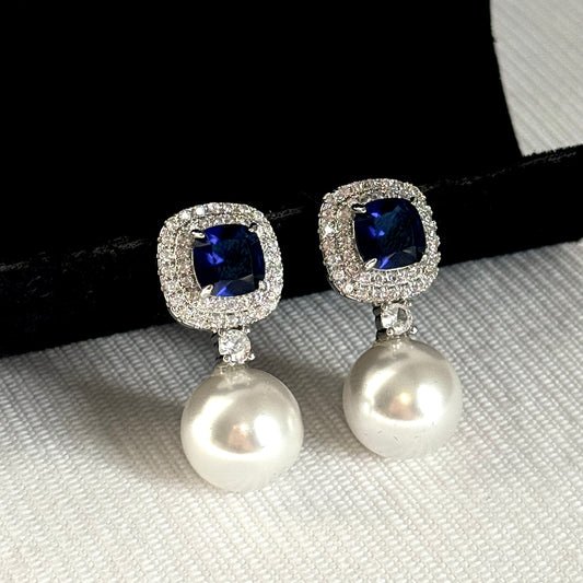 Sapphire Pearl Drop
